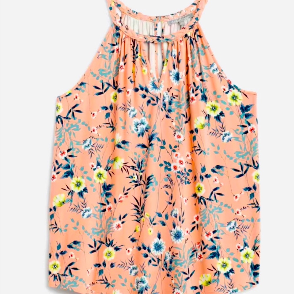 Daniel Rainn Kitura Keyhole Detail Halter Knit Top Size 1X